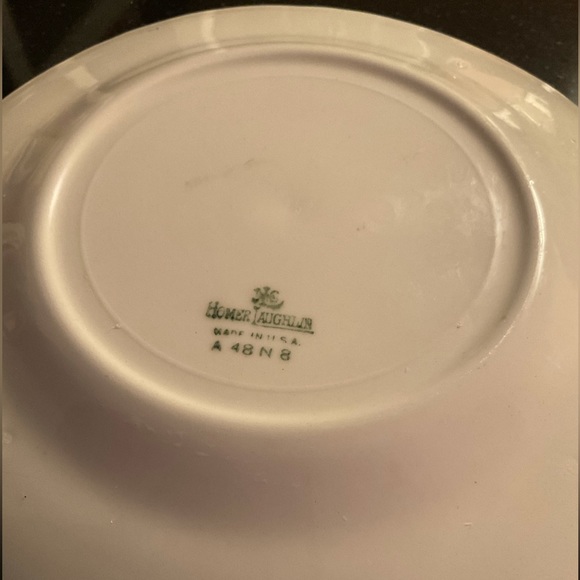 Homer Laughlin colonial Courting Couple 1936 Gold Plates - Picture 5 of 5